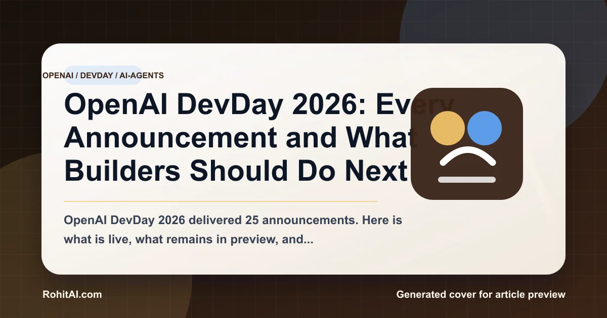 OpenAI DevDay 2026 map connecting 25 launches across models, agents, workspaces, plugins, and enterprise software