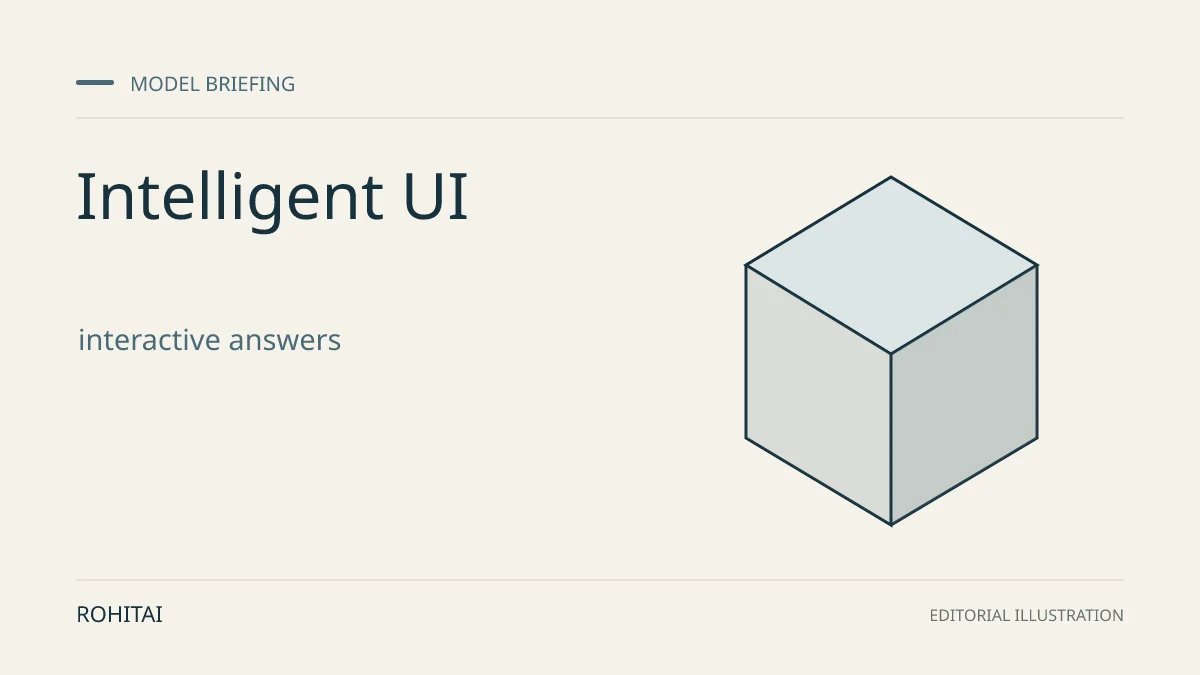 Editorial illustration for GPT-6 Brings Intelligent UI to ChatGPT: Rollout and API Guidance: a geometric block represents a model release. Not documentary evidence.
